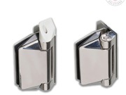 Polaris Hydraulic Hinge Set - Glass to Wall - Polished Stainless Steel